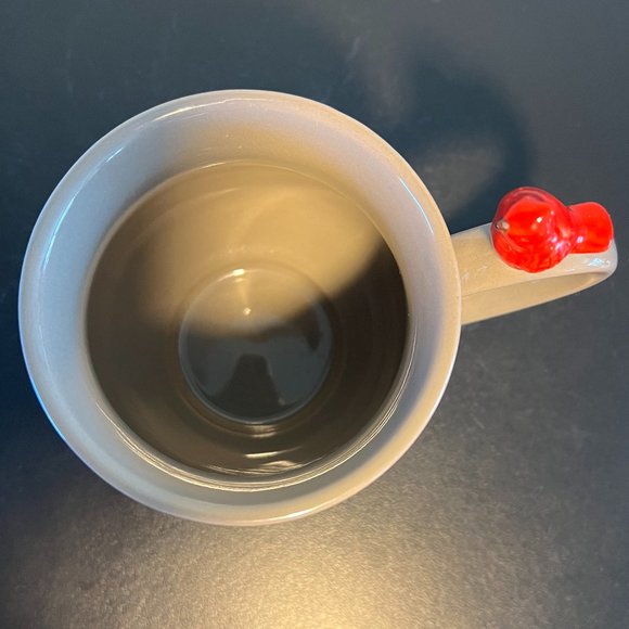 Temp-tations by Tara WOODLAND Embossed Tree Ring Pattern Mug with Red Cardinal - Picture 7 of 9